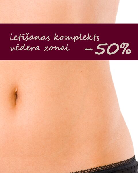 Ietīšanas komplekts vēdera zonai "Mājas SPA"